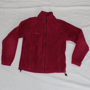 Columbia Women’s Raspberry Fleece Full Zip Front 2-Pocket Jacket Great Condition